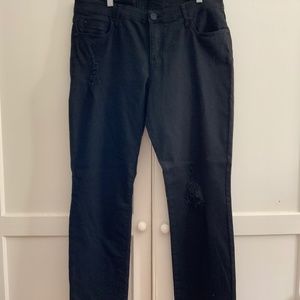 Kut From the Kloth Black Denim Jeans, Size 14